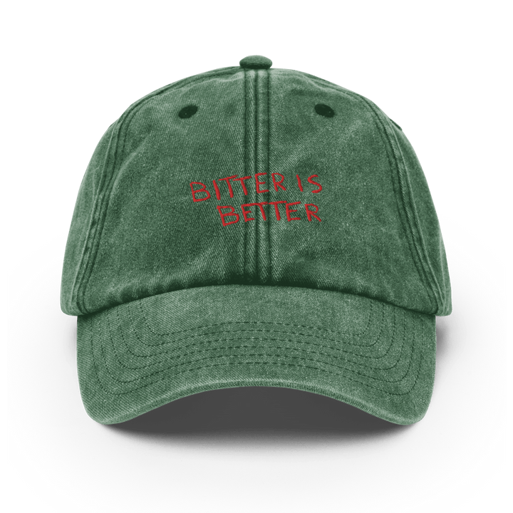 Bitter is Better Vintage Hat - Vintage Bottle Green - Cocktailored