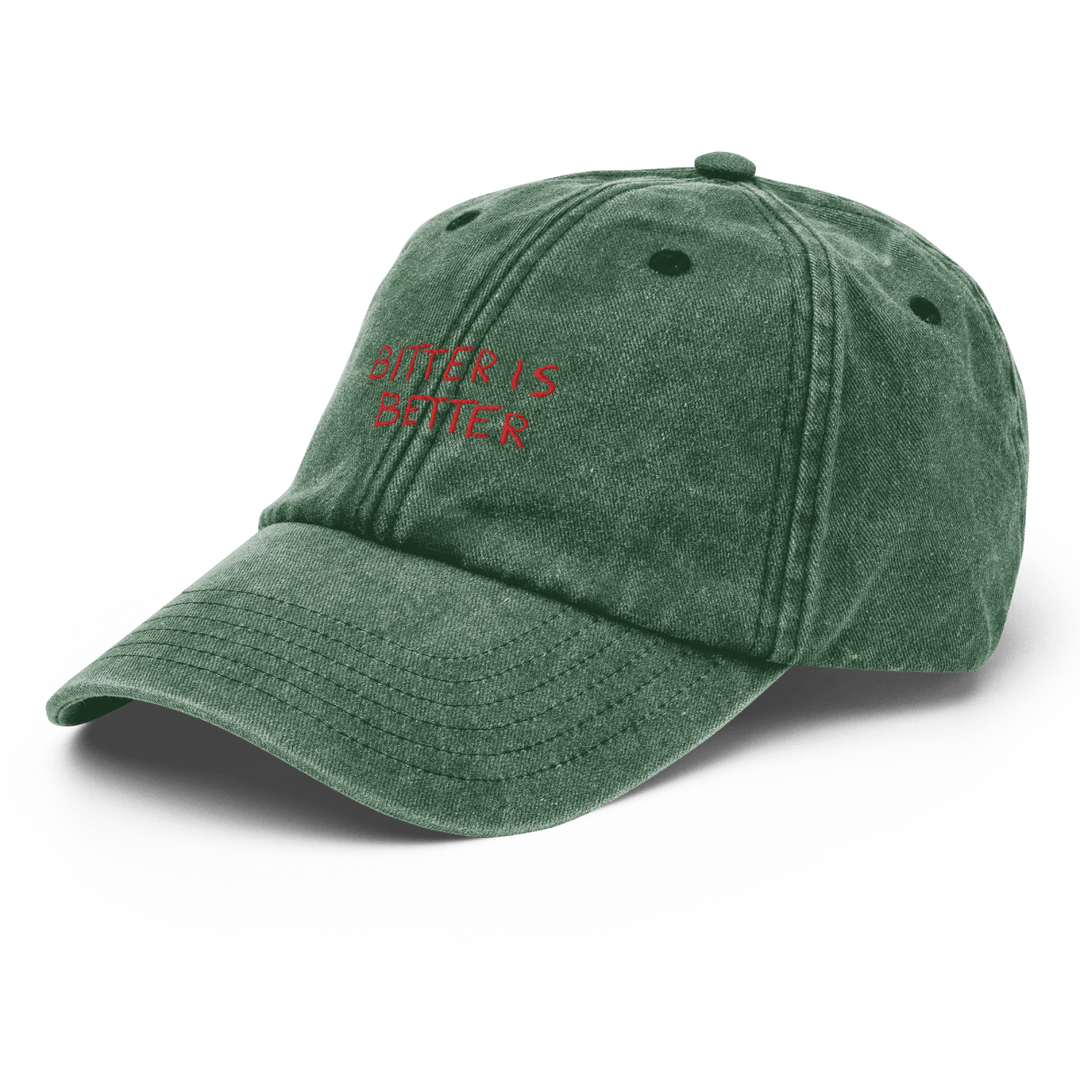 Bitter is Better Vintage Hat - Vintage Bottle Green - Cocktailored