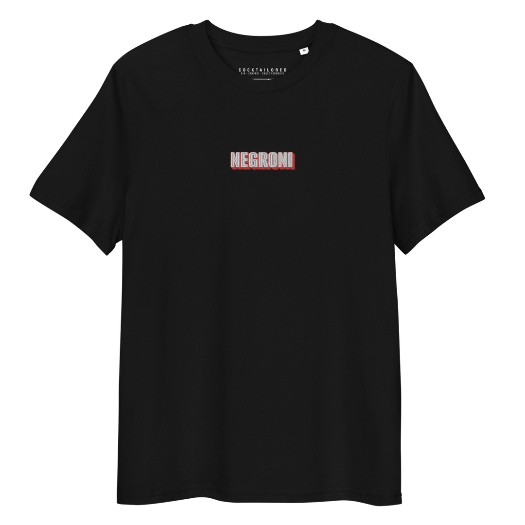 Negroni Bold Unisex organic cotton t-shirt - Black - Cocktailored