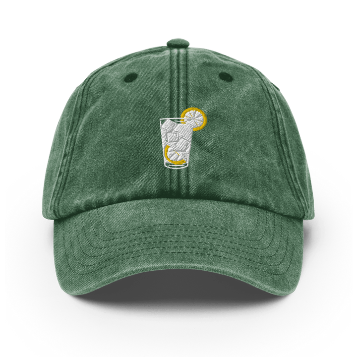 The Gin & Tonic Glass Vintage Hat - Vintage Bottle Green - Cocktailored