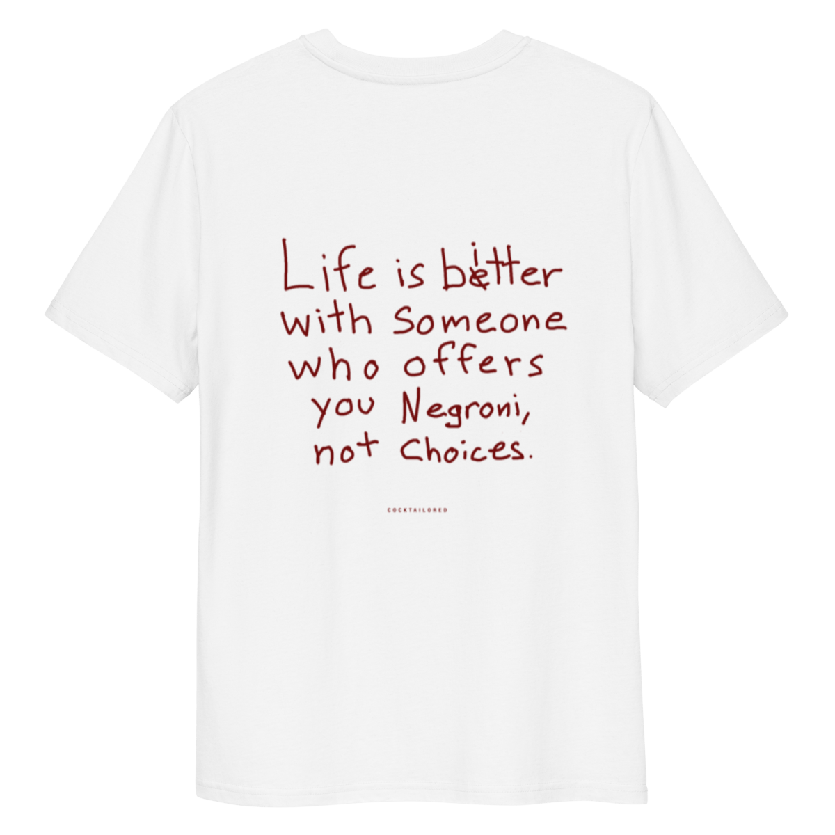 The Negroni Life organic cotton t-shirt