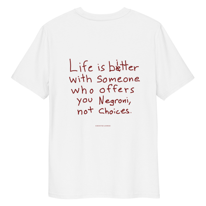 The Negroni Life organic cotton t - shirt - S - Cocktailored