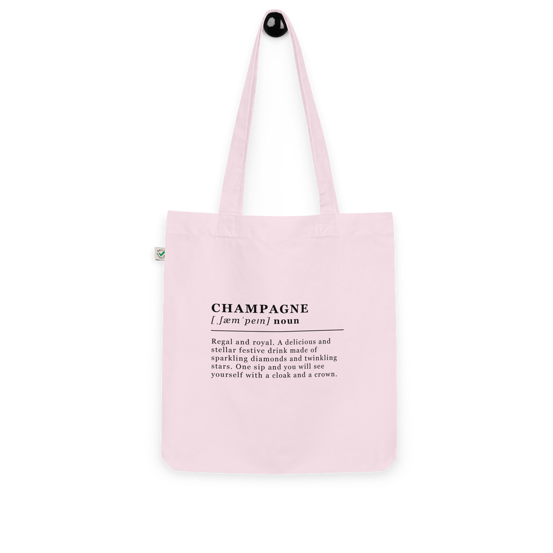 The Champagne Organic tote bag - Candy Pink - Cocktailored