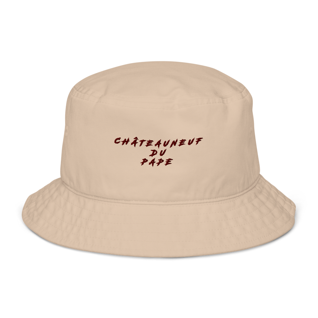 The Châteauneuf-du-Pape Organic bucket hat - Stone - Cocktailored