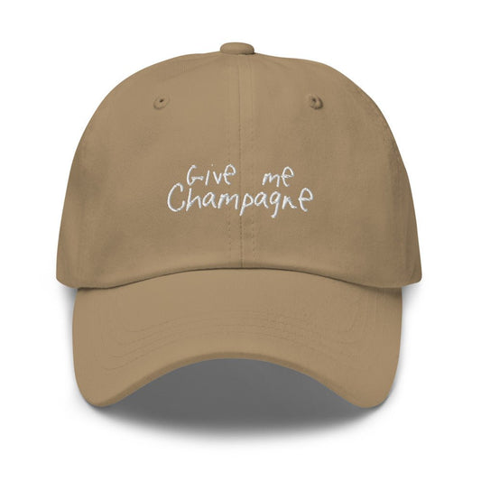 The Give Me Champagne Dad hat - Khaki - - Cocktailored