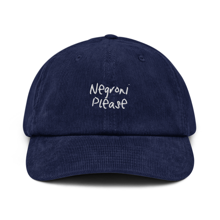 The Negroni Please Corduroy hat - Oxford Navy - Cocktailored