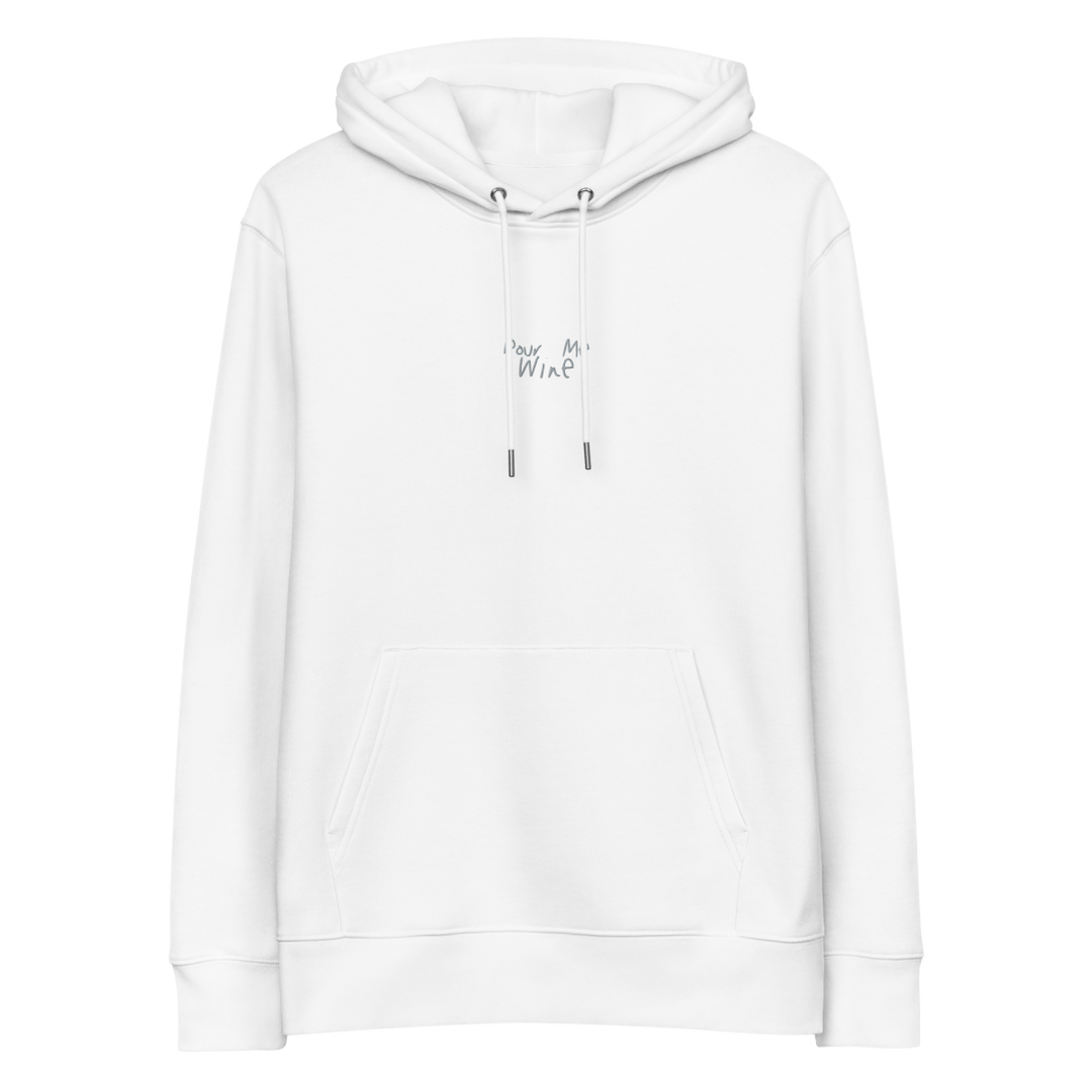 The Pour Me Wine Eco Hoodie - White - Cocktailored