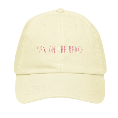 The Sex On The Beach Pastel Hat - Pastel Lemon - Cocktailored